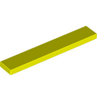 Lego destička 1x6 hladká, neonově žlutá (6381739)